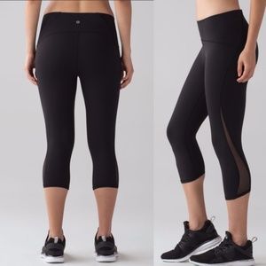 Lululemon Train Times Crop "21 Black EUC